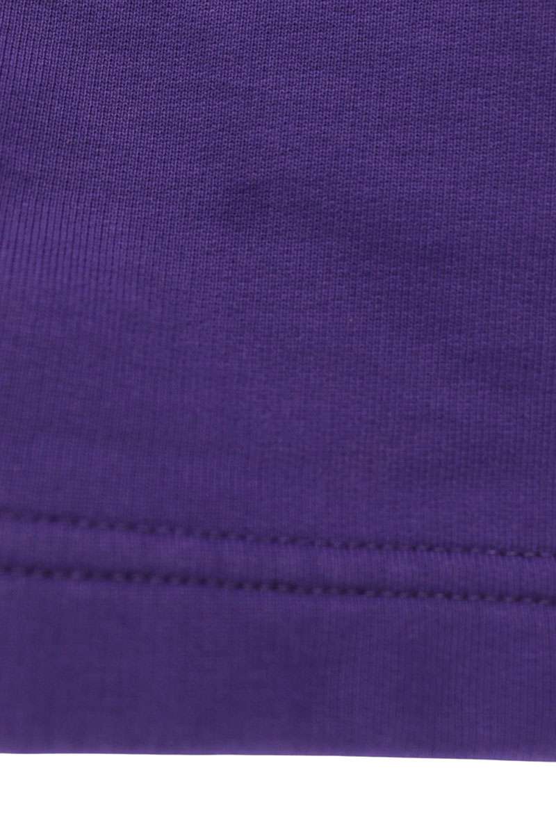 BALENCIAGA Purple Loop Logo Cotton Sweatshorts Sweatshirt Size L