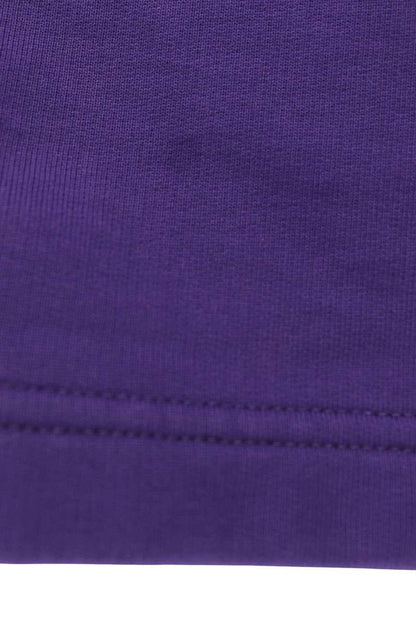 BALENCIAGA Purple Loop Logo Cotton Sweatshorts Sweatshirt Size L