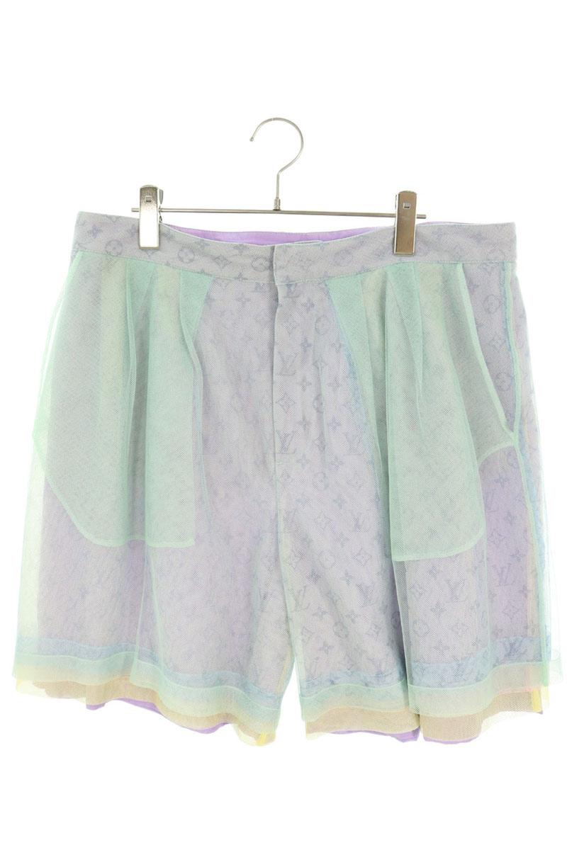 LOUISVUITTON Monogram Multi-Color Nylon Shorts Size 44