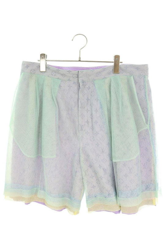LOUISVUITTON Monogram Multi-Color Nylon Shorts Size 44
