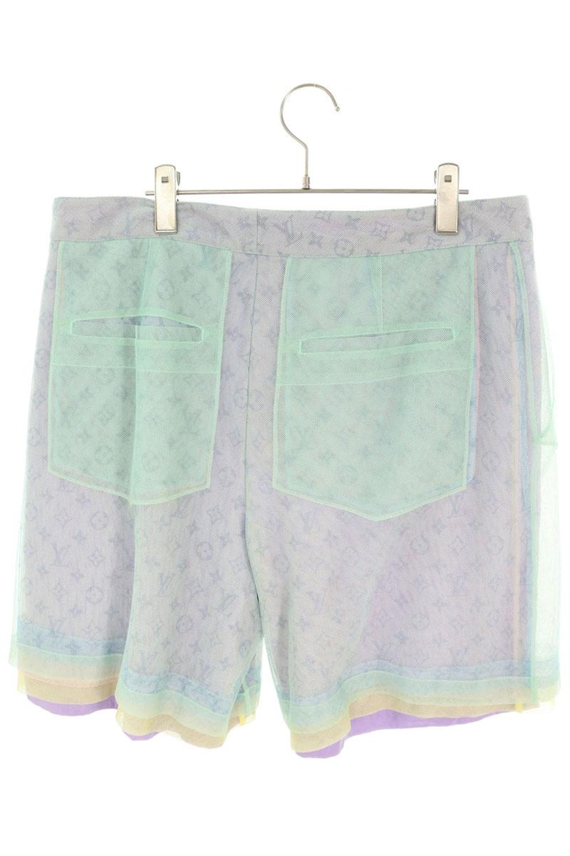 LOUISVUITTON Monogram Multi-Color Nylon Shorts Size 44