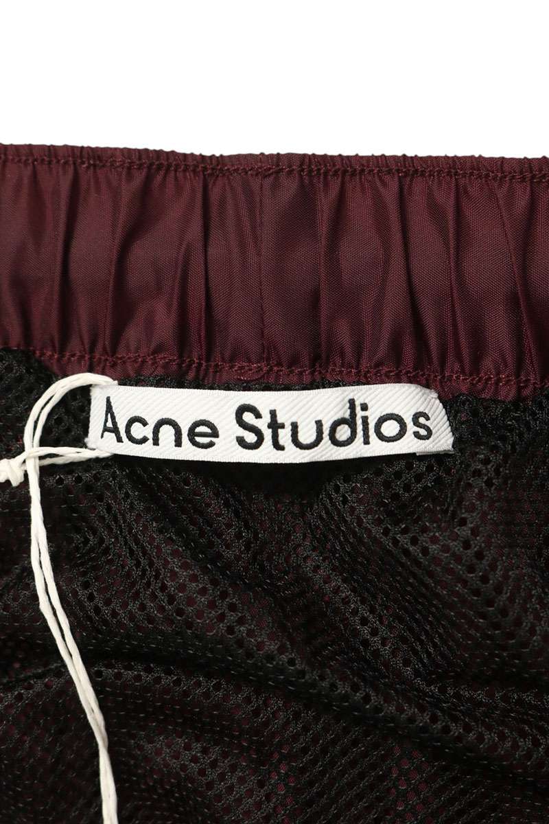 ACNE STUDIOS Nylon Shorts Bordeaux Size L
