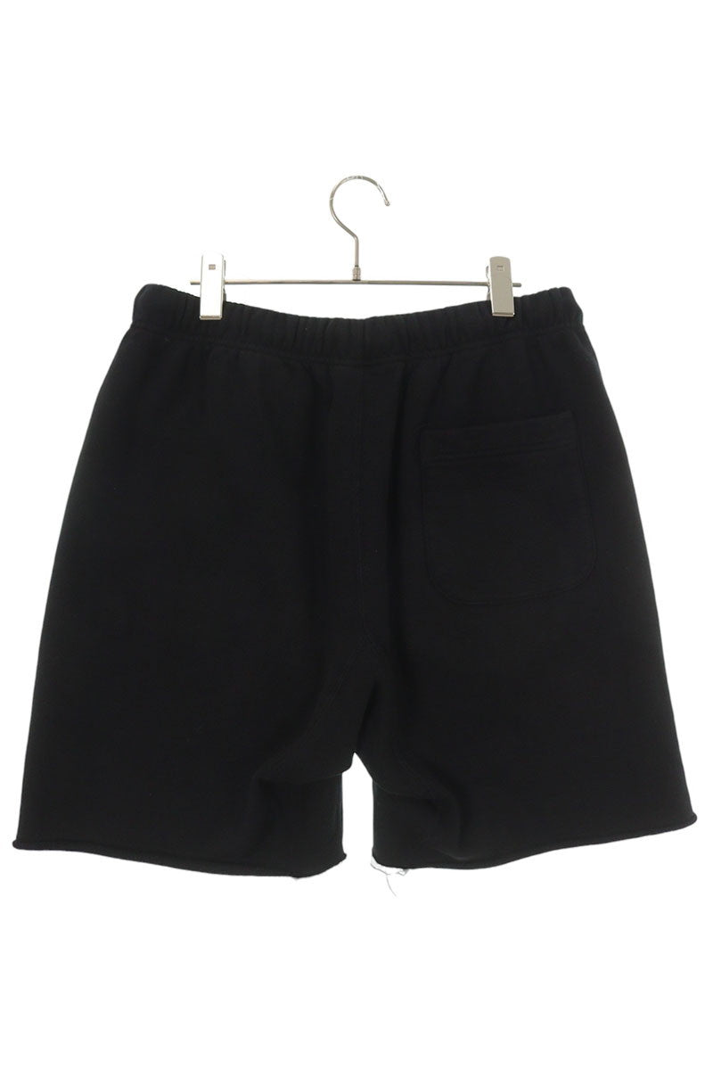 SAINT MICHAEL Ribbon Sweat Shorts Black Sweatshirt Size L
