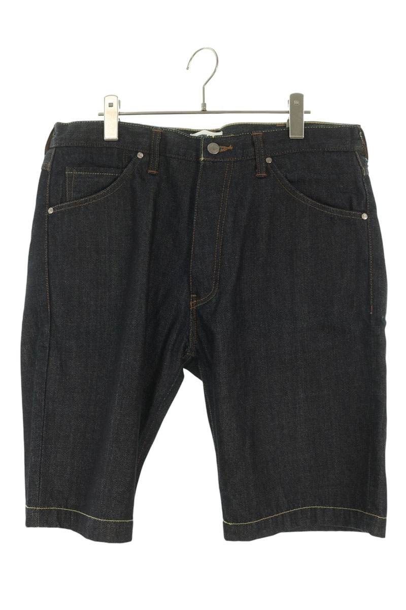Bape A BATHING APE Rigid Denim Shorts Indigo Size L