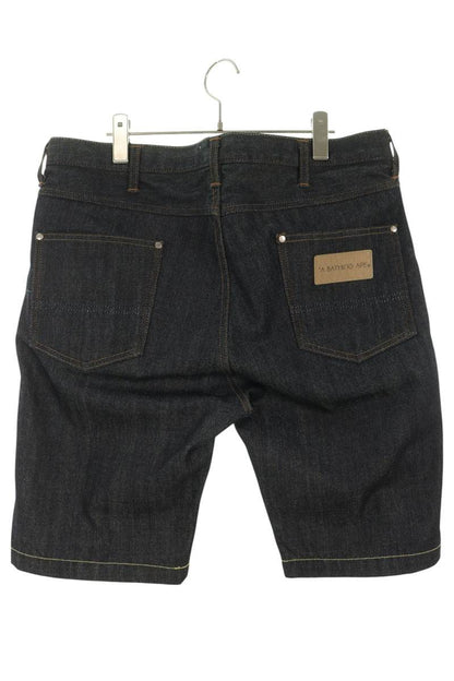 Bape A BATHING APE Rigid Denim Shorts Indigo Size L