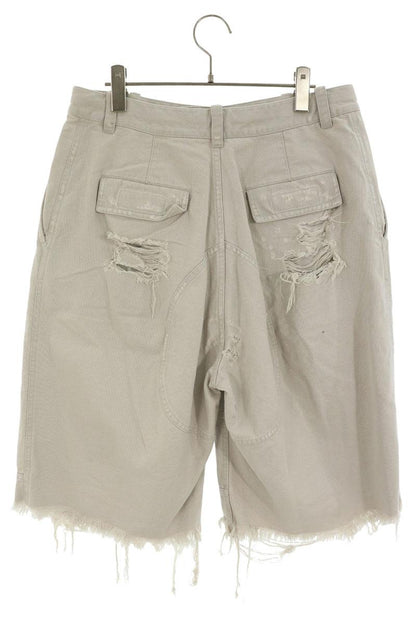 BALENCIAGA Distressed Shorts Beige Size XXS