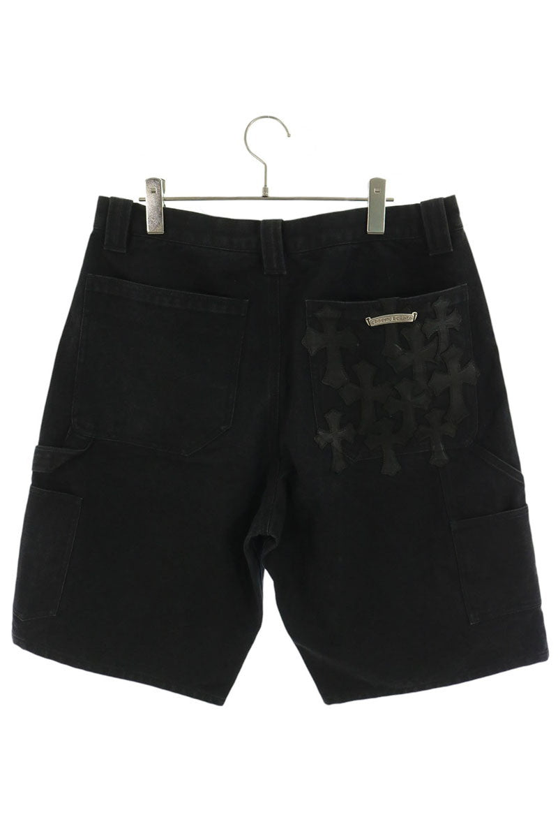 Chrome Hearts Carpenter Cemetery Patch Shorts Black Size 33