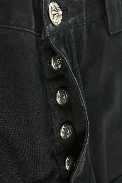 Chrome Hearts Carpenter Cemetery Patch Shorts Black Size 33