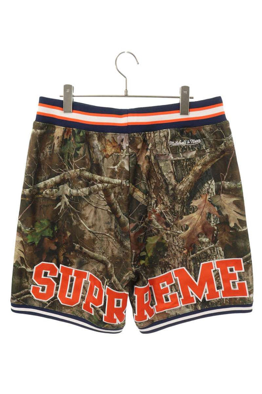 SUPREME 24AW NCAA Basketball Polyester Shorts Brown Size M