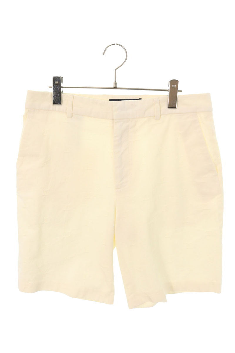 LOUISVUITTON Monogram Cotton Chino Shorts White Size 48