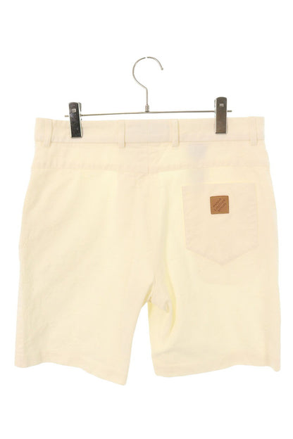 LOUISVUITTON Monogram Cotton Chino Shorts White Size 48
