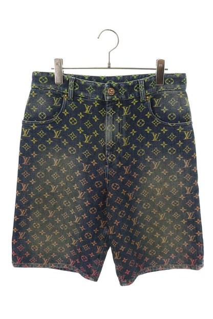 LOUISVUITTON Rainbow Monogram Denim Shorts Multi Size 28