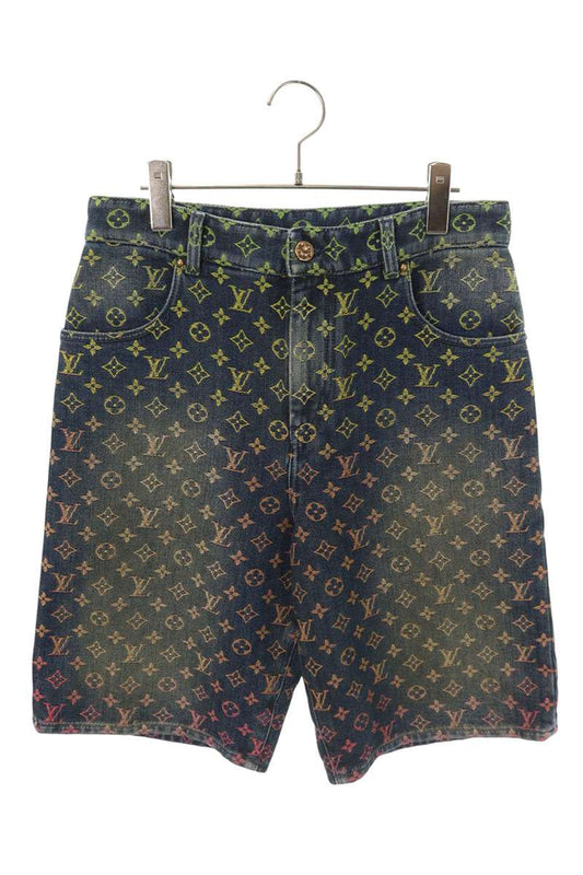 LOUISVUITTON Rainbow Monogram Denim Shorts Multi Size 28