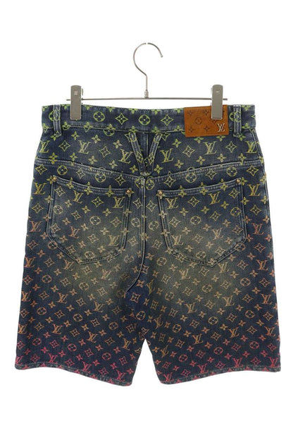 LOUISVUITTON Rainbow Monogram Denim Shorts Multi Size 28