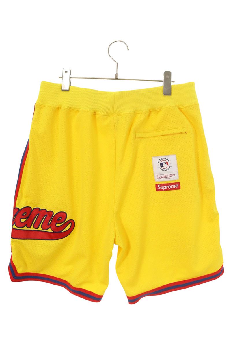 SUPREME x Mitchell&Ness Teams Shorts Yellow Size M