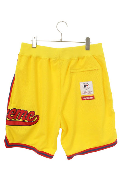 SUPREME x Mitchell&Ness Teams Shorts Yellow Size M