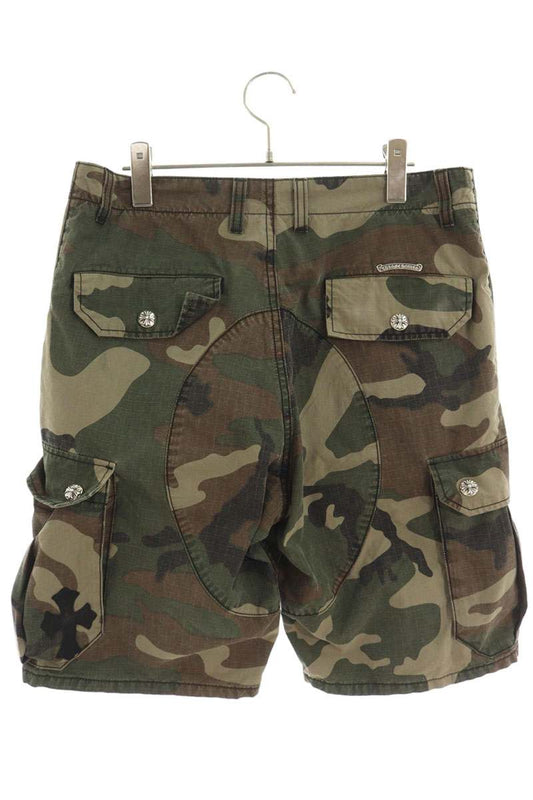 Chrome Hearts DEVIL DOG Camo Cross Patch Shorts Size 31