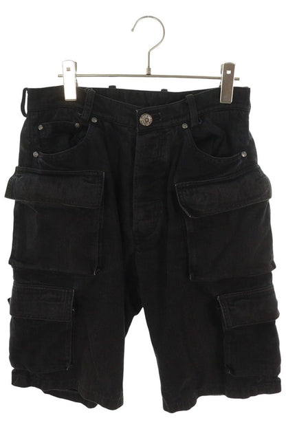 Chrome Hearts Fatigue Arch Logo Cargo Shorts Black Size 29