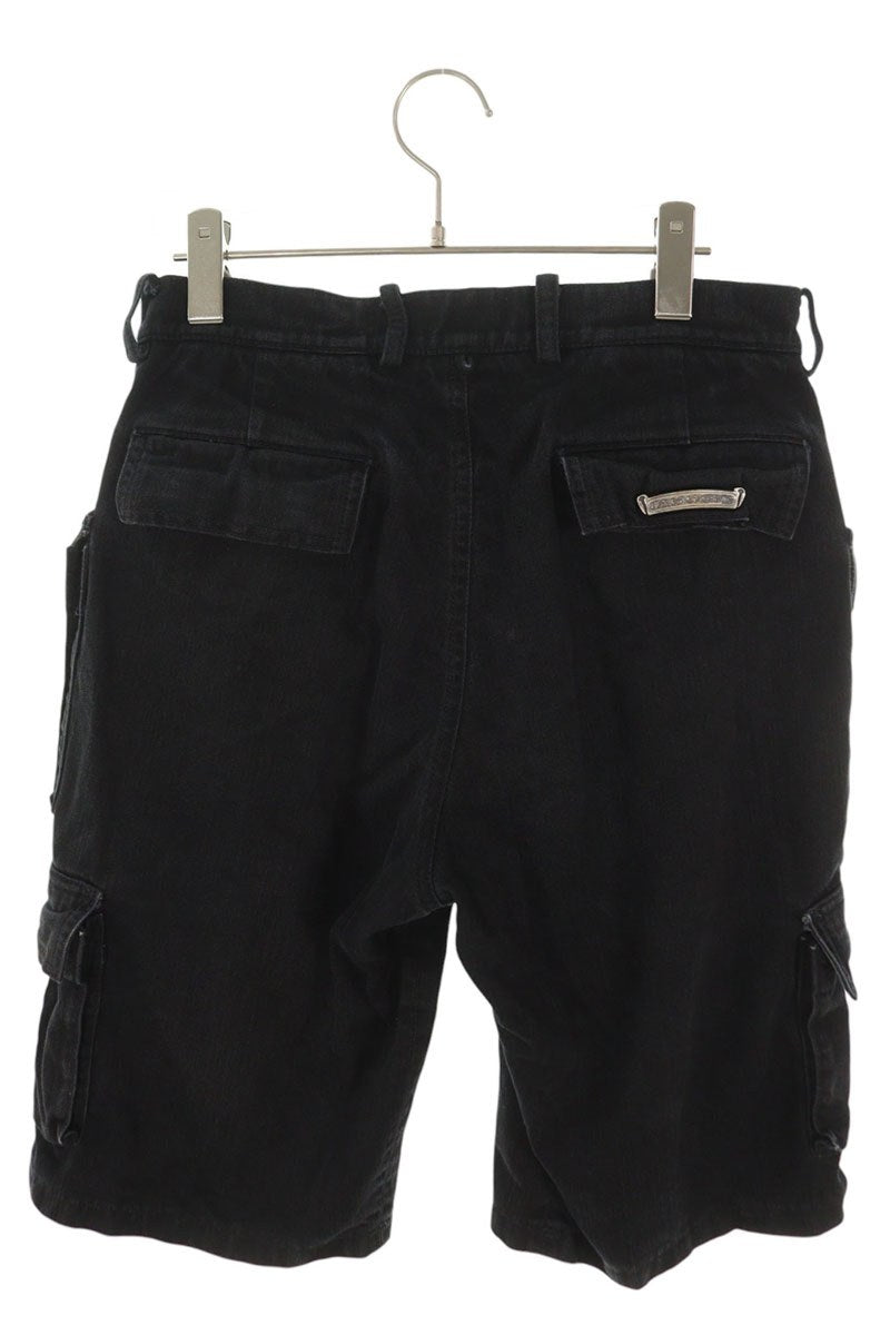 Chrome Hearts Fatigue Arch Logo Cargo Shorts Black Size 29
