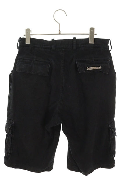 Chrome Hearts Fatigue Arch Logo Cargo Shorts Black Size 29