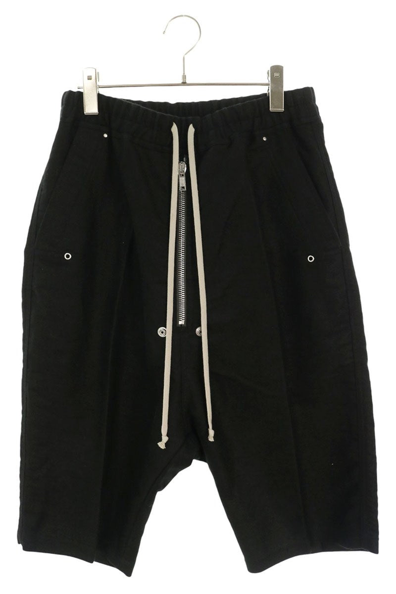 Rick Owens 26AW Bella Pods Ramie Cotton Shorts Black Size 48