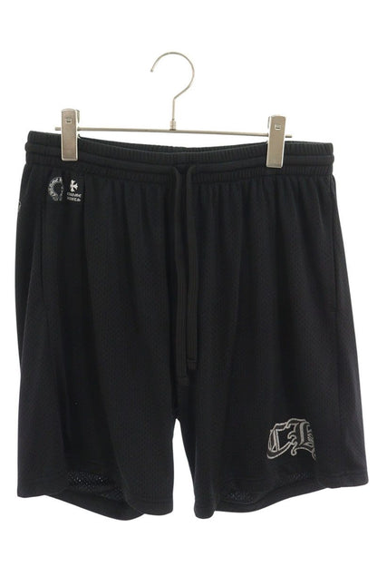 Chrome Hearts Black Mesh Varsity Nylon Half Pants Size L