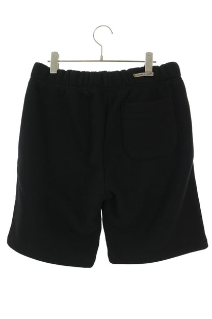 Chrome Hearts CH Logo Embroidered Sweat Shorts Black Sweatshirt Size M