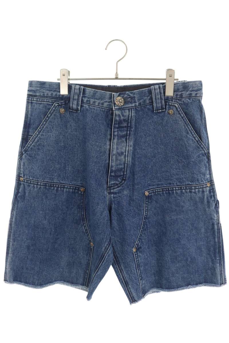Chrome Hearts Carpenter Indigo Denim Shorts Size 33