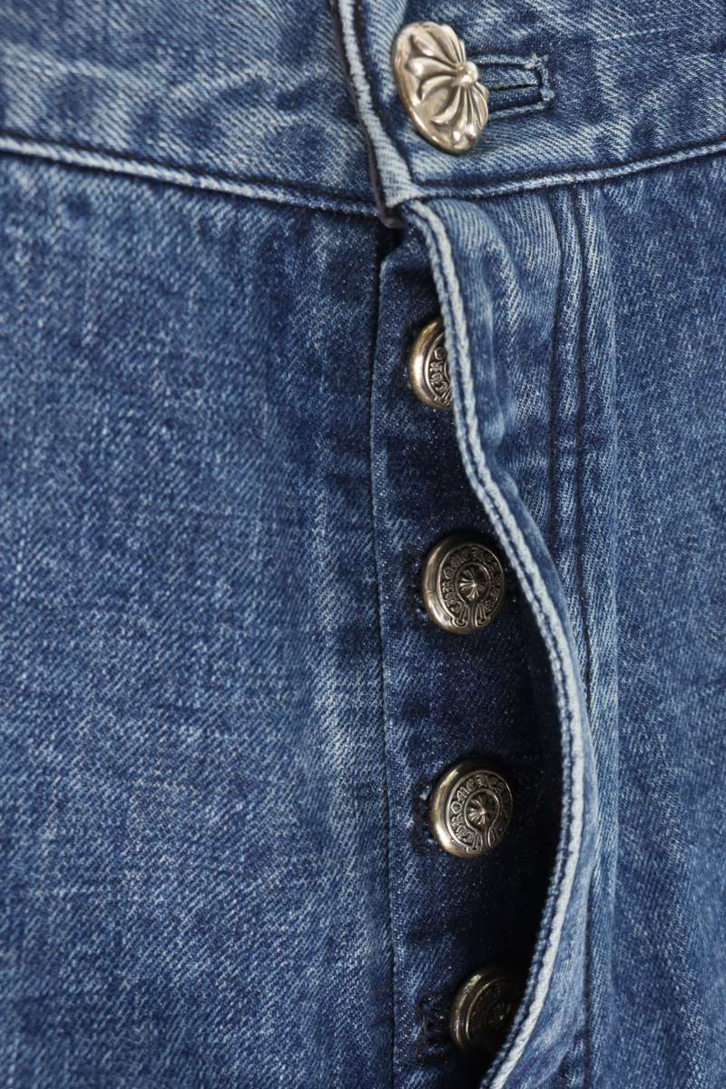 Chrome Hearts Carpenter Indigo Denim Shorts Size 33