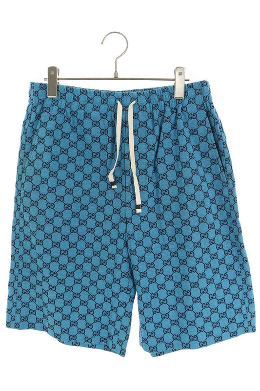 GUCCI GG Monogram Half Shorts Blue Size 46