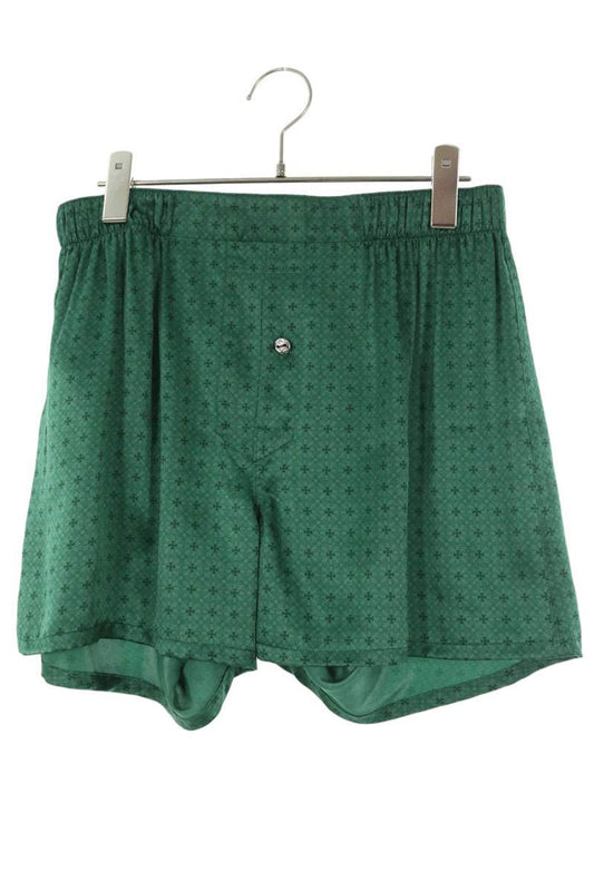 Chrome Hearts CH Plus Print Silk Shorts Green Size M