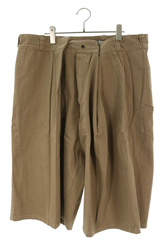 WILLY CHAVARRIA Wide Snap Button Shorts Beige Size M/L