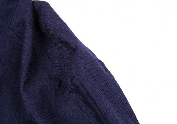 Y's for men Cotton Half-Zip High-Neck Long Sleeve Top Navy Size 3