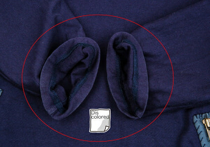 Y's for men Cotton Half-Zip High-Neck Long Sleeve Top Navy Size 3