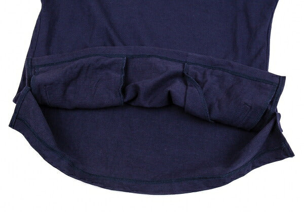Y's for men Cotton Half-Zip High-Neck Long Sleeve Top Navy Size 3