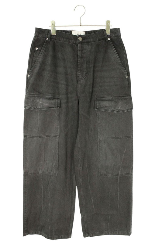 AMI Wide Denim Pants Black Size 29