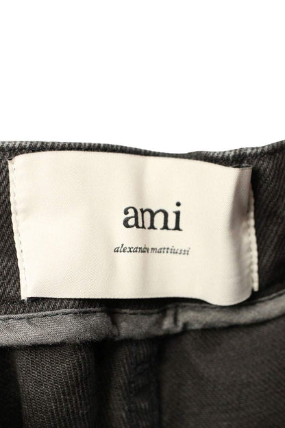 AMI Wide Denim Pants Black Size 29