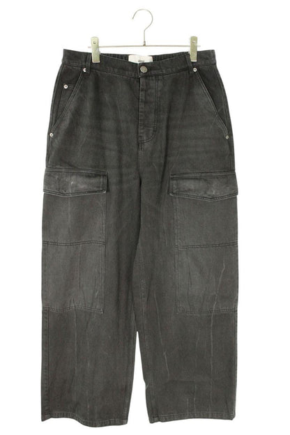 AMI Wide Denim Pants Black Size 31