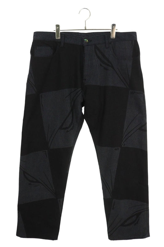 ANTI PROMO 99EYES Graphic Denim Pants Black Size 36