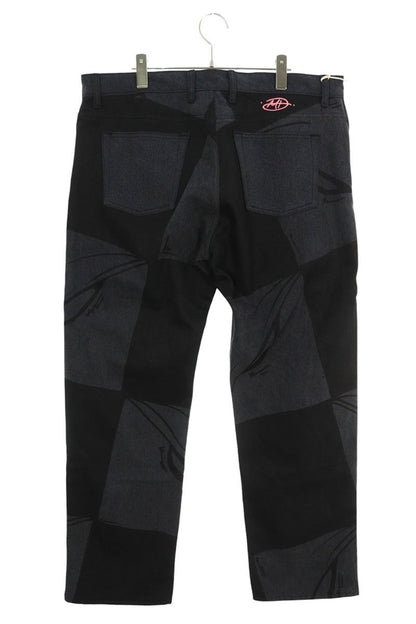 ANTI PROMO 99EYES Graphic Denim Pants Black Size 36