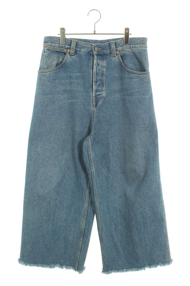 GUCCI 24SS Blue Cotton Baggy Denim Pants Size 34