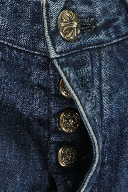Chrome Hearts JEAN STRTLG FBRC Cross Button Denim Size 31
