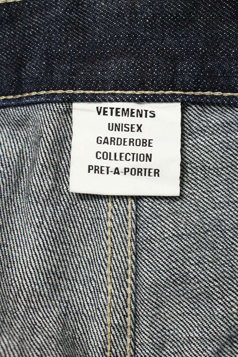 VETEMENTS 25AW Hip-Hop Baggy Denim Jeans Blue Size 29
