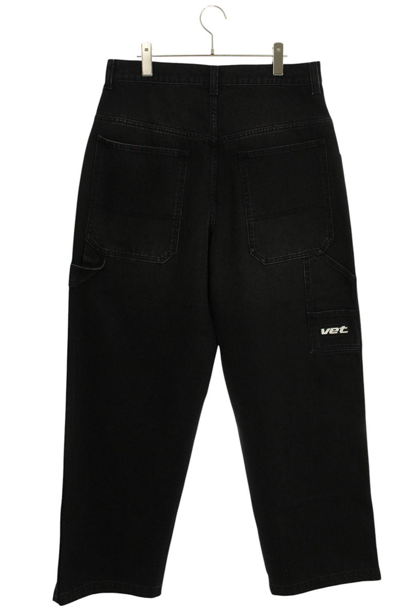 VETEMENTS 25AW Hip-Hop Baggy Denim Jeans Black Size 30