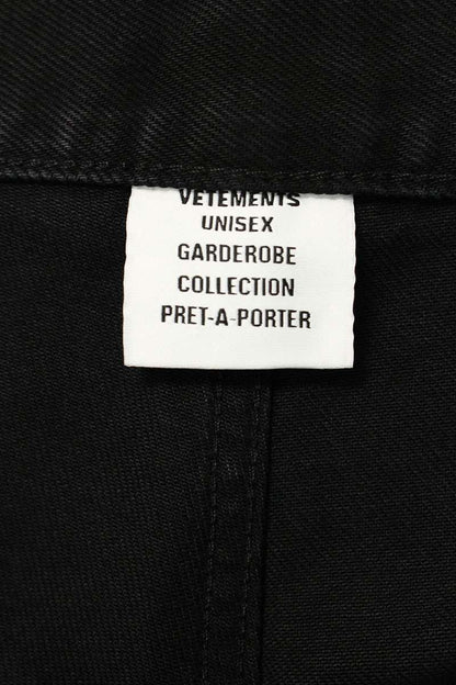 VETEMENTS 25AW Hip-Hop Baggy Denim Jeans Black Size 30