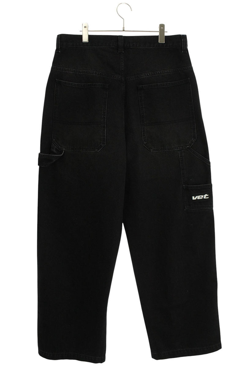 VETEMENTS 25AW Hip-Hop Baggy Denim Jeans Black Size 31