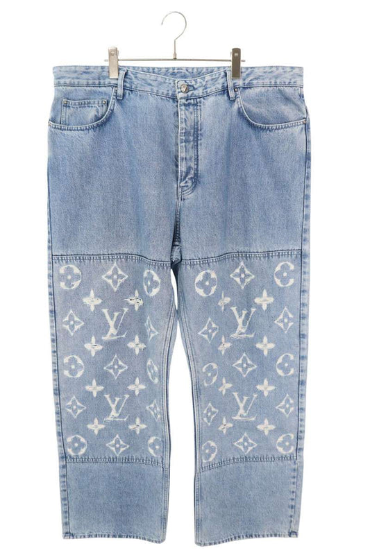 LOUISVUITTON Monogram Skate Denim Pants Indigo Size 30