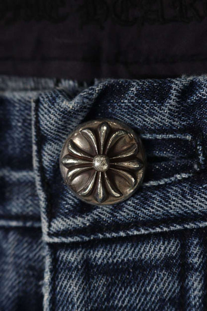 Chrome Hearts DNM PANTS CRS BTN INDIGO Washed Denim Size 32
