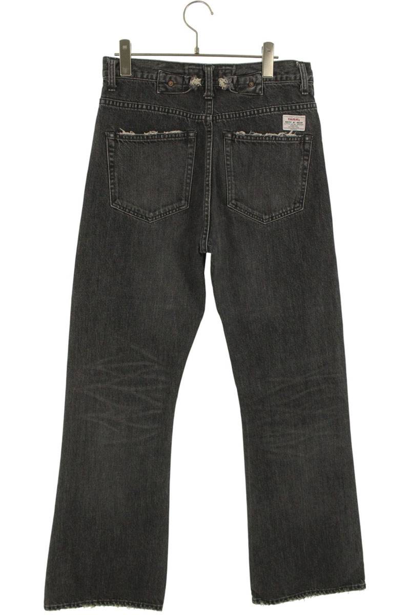 DAIRIKU 25SS Washed Flare Denim Pants Black Size 29