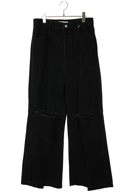 FFF POSTAL SERVICE Black Wide Damaged Denim Size 32